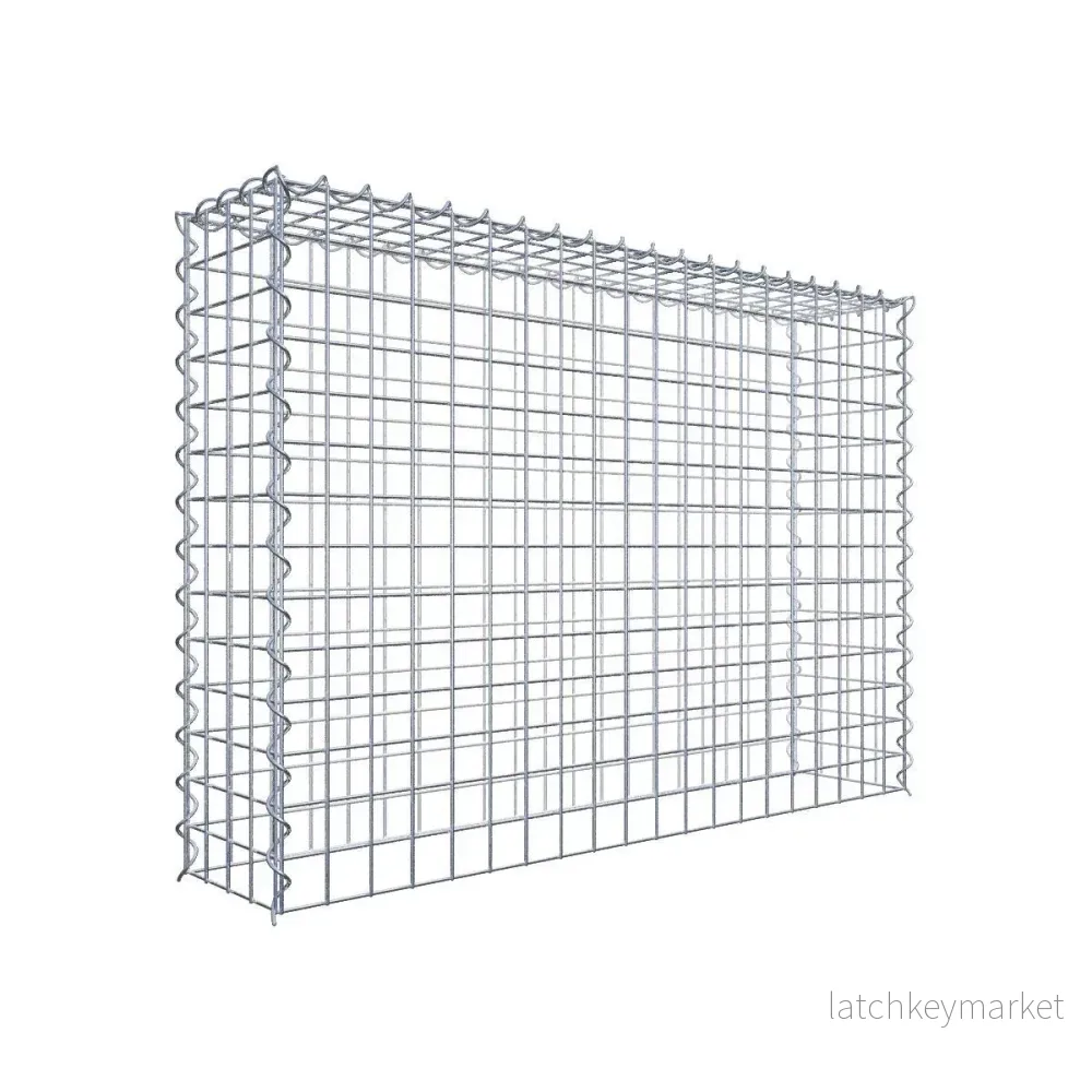 Extra gabion typ 3 100 cm x 70 cm x 20 cm (L x H x D), maskstorlek 5 cm x 5 cm, spiral Extra gabion typ 3 100 cm x 70 cm x 20 cm (L x H x D), maskstorlek 5 cm x 5 cm, spiral