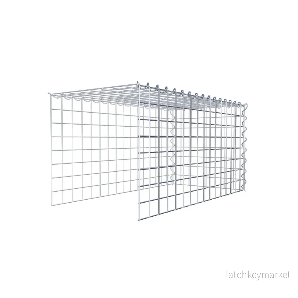 Extra gabion typ 4 80 cm x 40 cm x 40 cm (L x H x D), maskstorlek 5 cm x 5 cm, spiral - Bild 3