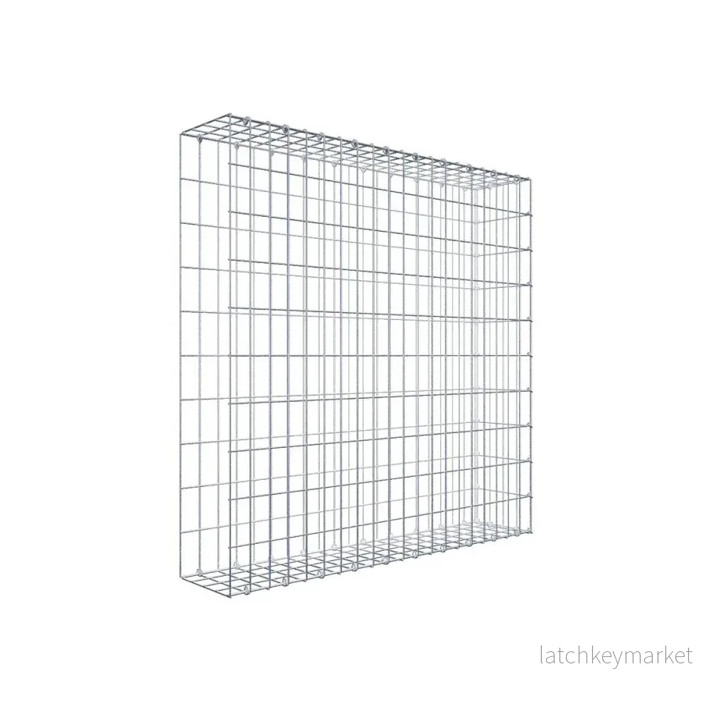 Extra gabion typ 2 100 cm x 100 cm x 20 cm, maskstorlek 5 cm x 10 cm, C-ring
