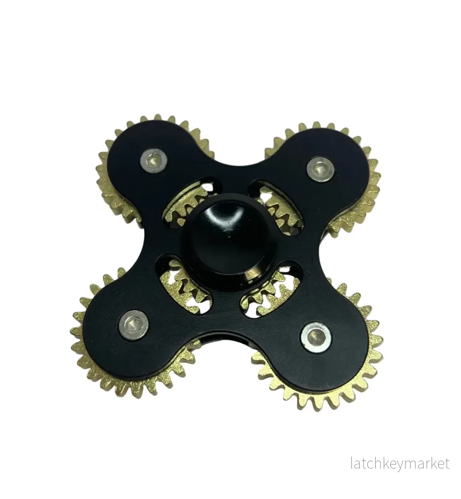 Fidget Spinner Deluxe  Ny från Kendama Nordics Svart/Mässing