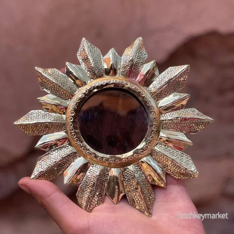 Mirror, Norther light Star, Bronze