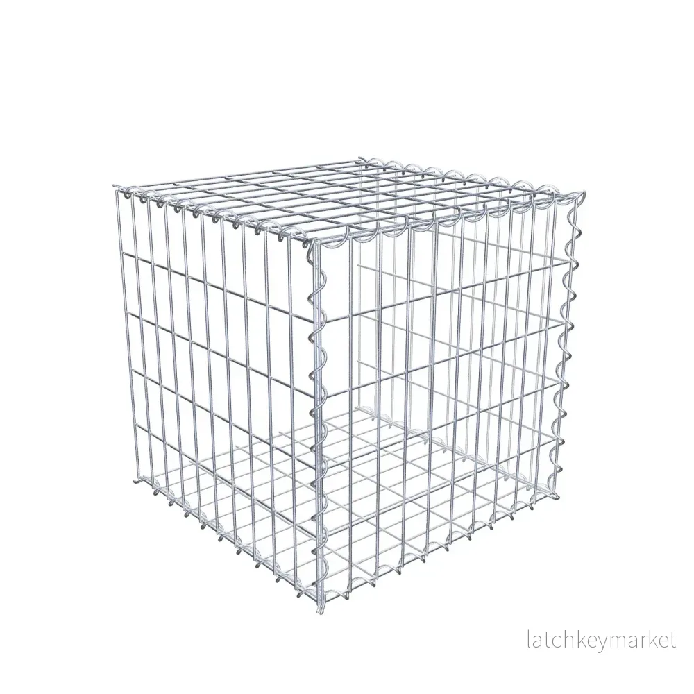 Påväxt gabion typ 2 50 cm x 50 cm x 50 cm (L x H x D), maskstorlek 5 cm x 10 cm, spiral