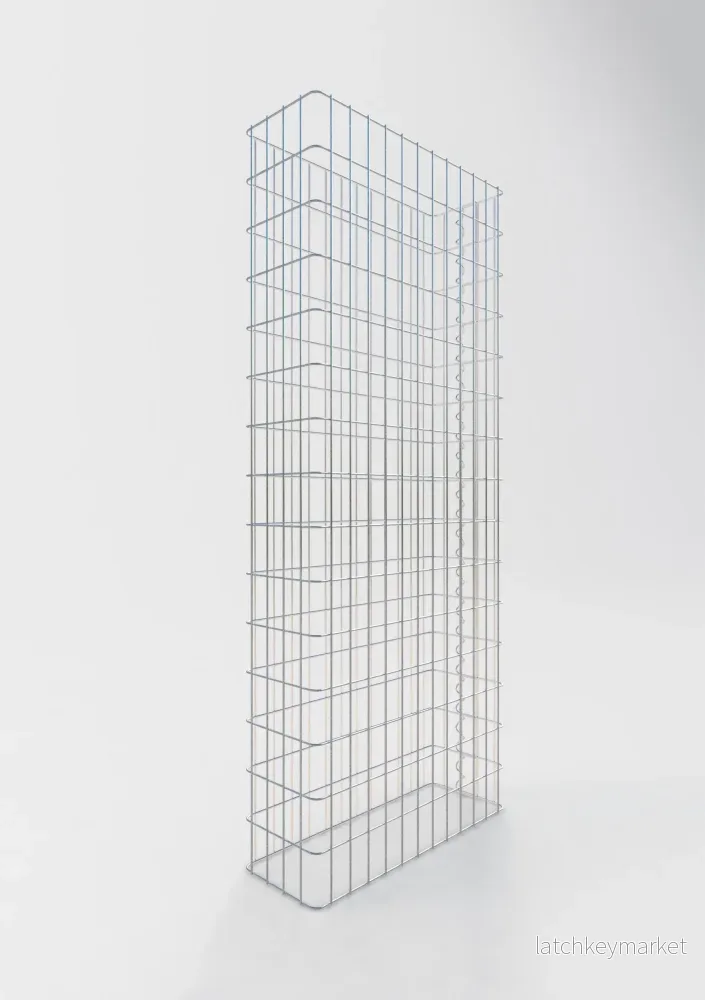 Gabionstängsel längd 62 cm, höjd 160 cm, djup 22 cm, maskstorlek 5 x 10 cm - Bild 2