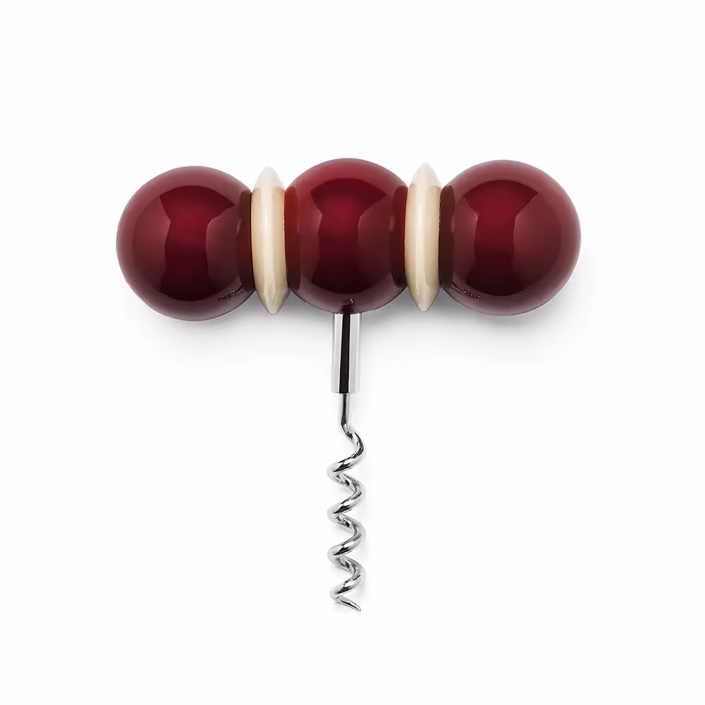 Bobbin Corkscrew Cherry & Beige Bobbin Corkscrew Cherry & Beige