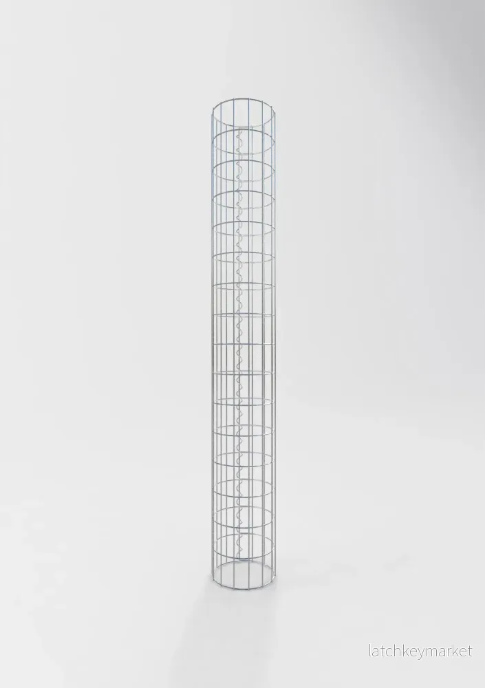 Gabionpelare rund 22 cm diameter, 160 cm höjd, maskstorlek 5 cm x 10 cm - Bild 2