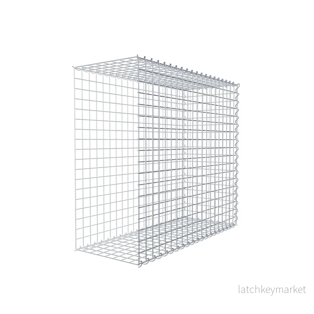 Extra gabion typ 2 100 cm x 90 cm x 40 cm (L x H x D), maskstorlek 5 cm x 5 cm, spiral - Bild 3