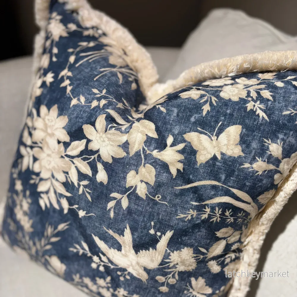 Kuddfodral blommigt tyg Ralph Lauren - Bild 2