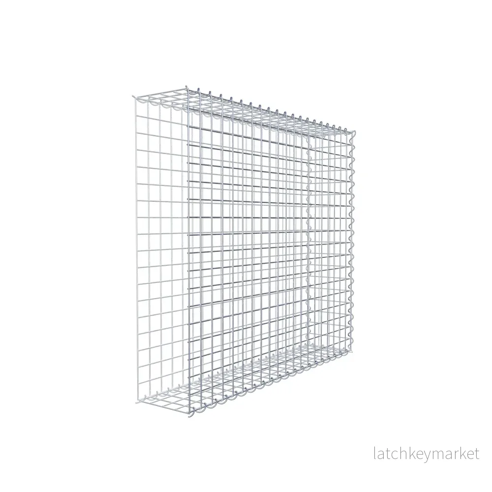 Extra gabion typ 2 100 cm x 90 cm x 20 cm (L x H x D), maskstorlek 5 cm x 5 cm, spiral - Bild 3