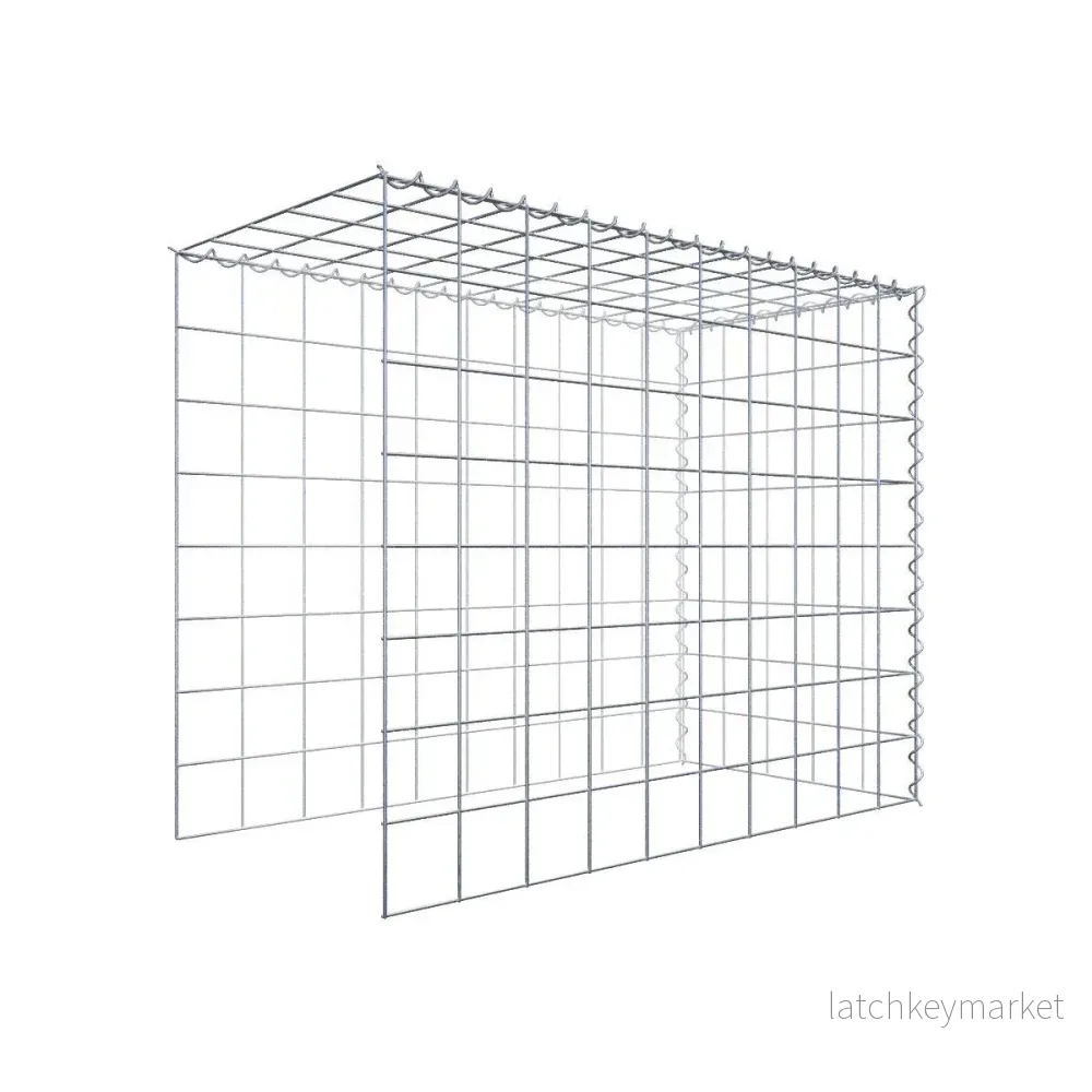 Extra gabion typ 4 100 cm x 80 cm x 50 cm (L x H x D), maskstorlek 10 cm x 10 cm, spiral Extra gabion typ 4 100 cm x 80 cm x 50 cm (L x H x D), maskstorlek 10 cm x 10 cm, spiral