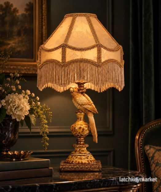 Bordslampa Papegoja 43 cm Gul - Bild 2