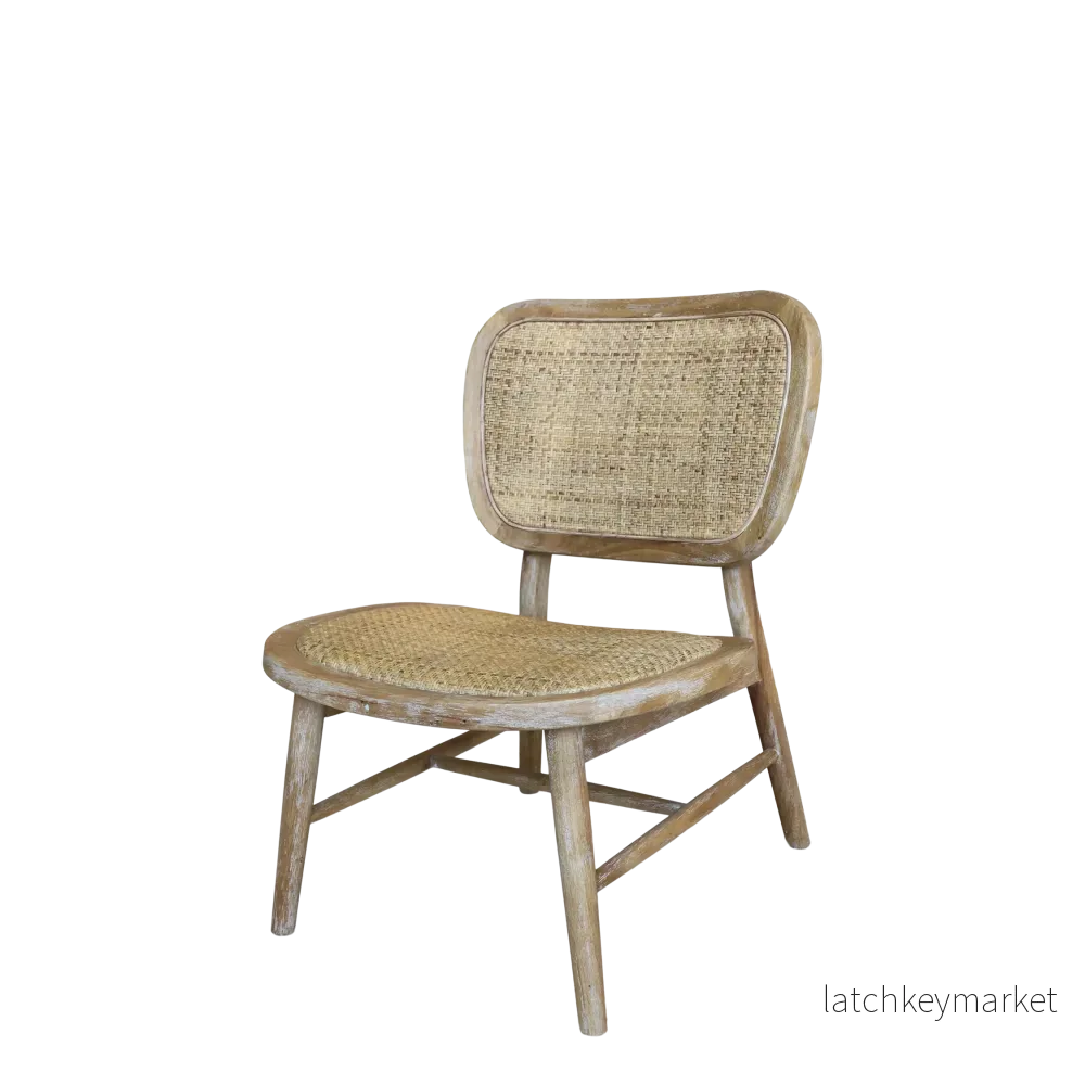 Chic Antique Stol Loungstol m. flätad sits & rygg Chic Antique Stol Loungstol m. flätad sits & rygg