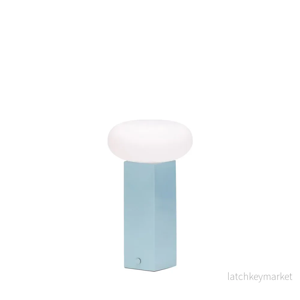 Low Portable Lamp Light Blue Low Portable Lamp Light Blue
