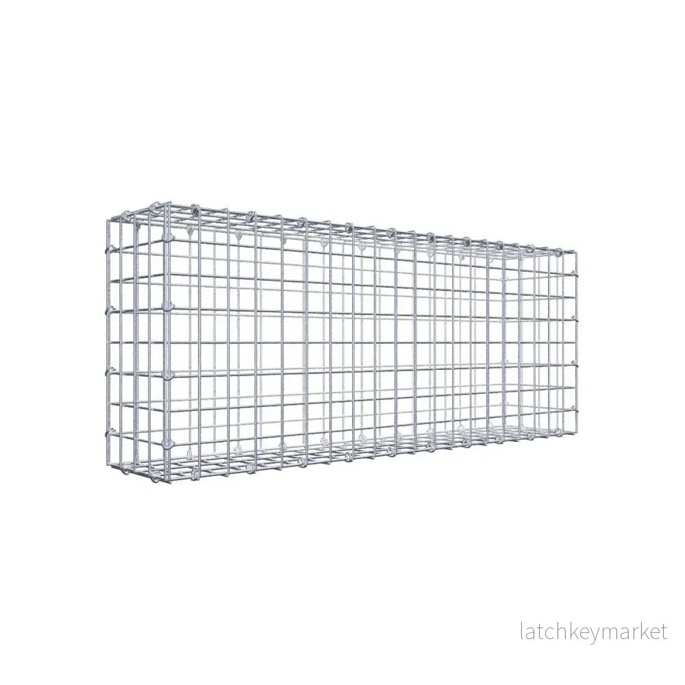 Gabion 100 cm x 40 cm x 20 cm (L x H x D), maskstorlek 5 cm x 5 cm, C-ring Gabion 100 cm x 40 cm x 20 cm (L x H x D), maskstorlek 5 cm x 5 cm, C-ring