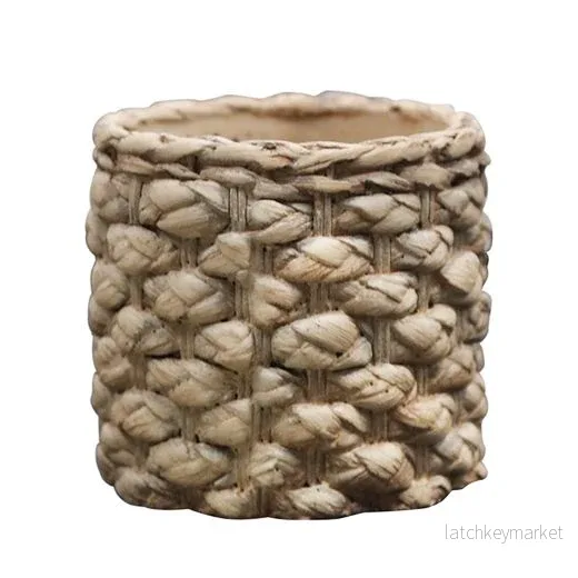 Blomkruka med korgmönster H8 / Ø8,5 cm antik 1 st REA Blomkruka med korgmönster H8 / Ø8,5 cm antik 1 st REA