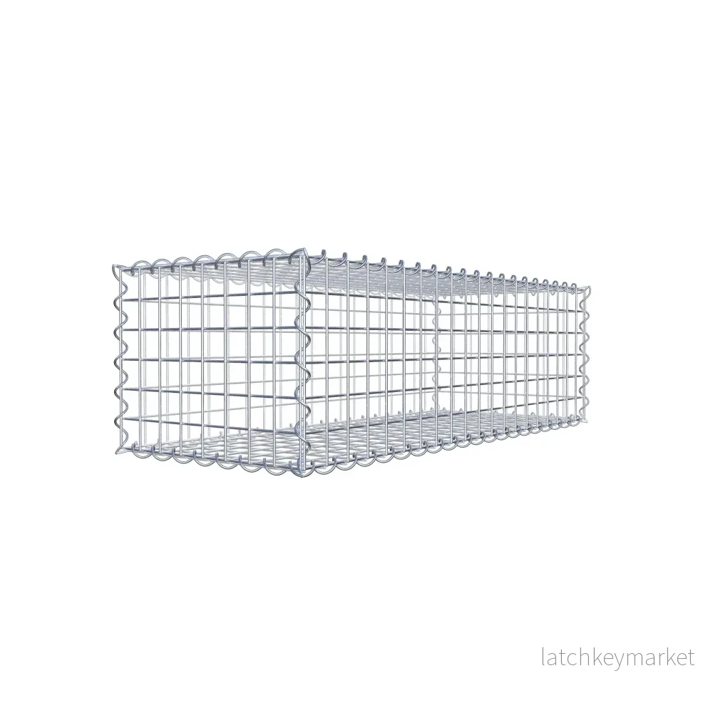 Gabion 100 cm x 30 cm x 40 cm (L x H x D), maskstorlek 5 cm x 5 cm, spiral Gabion 100 cm x 30 cm x 40 cm (L x H x D), maskstorlek 5 cm x 5 cm, spiral