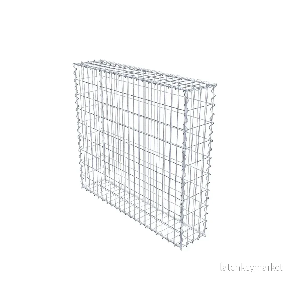 Gabion 100 cm x 90 cm x 20 cm (L x H x D), maskstorlek 5 cm x 10 cm, spiral Gabion 100 cm x 90 cm x 20 cm (L x H x D), maskstorlek 5 cm x 10 cm, spiral