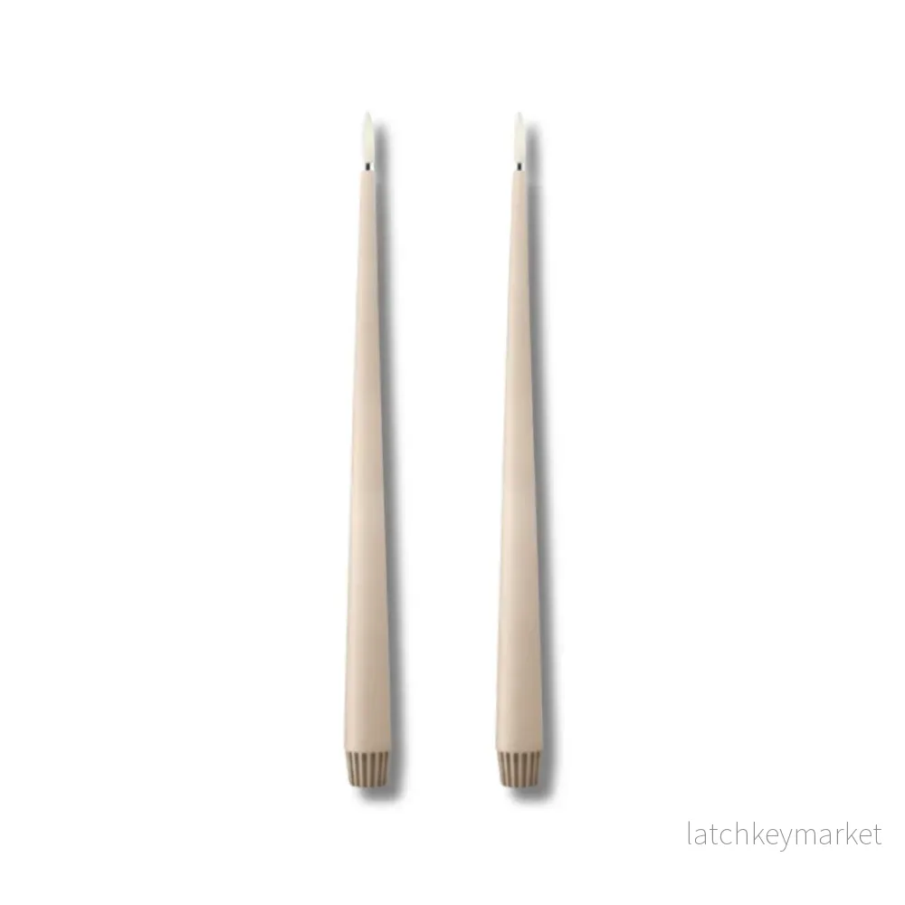 ESTER & ERIK LED ljus 2 pack ICE LATTE 30CM ESTER & ERIK LED ljus 2 pack ICE LATTE 30CM