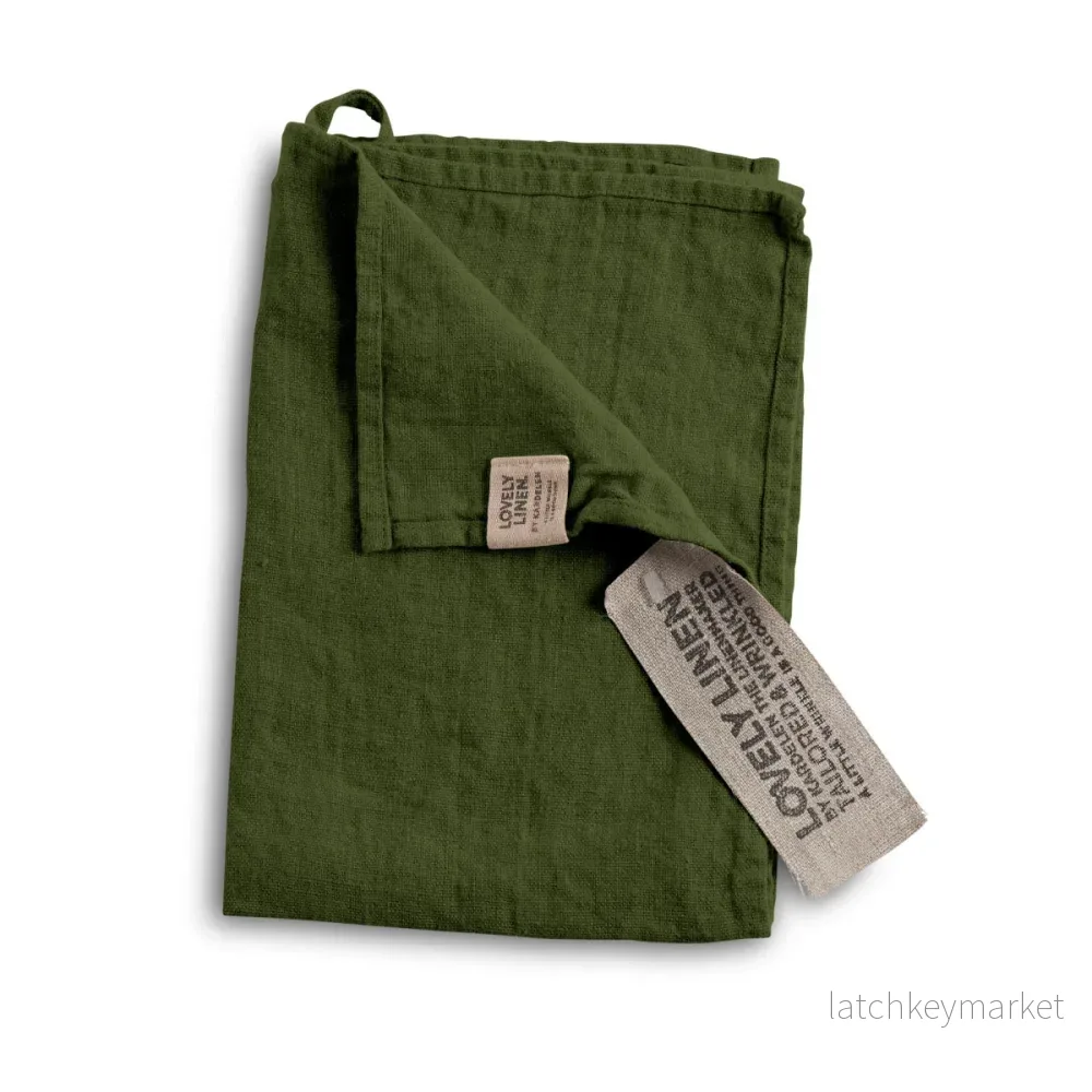 Linnehandduk jeep green Linnehandduk jeep green