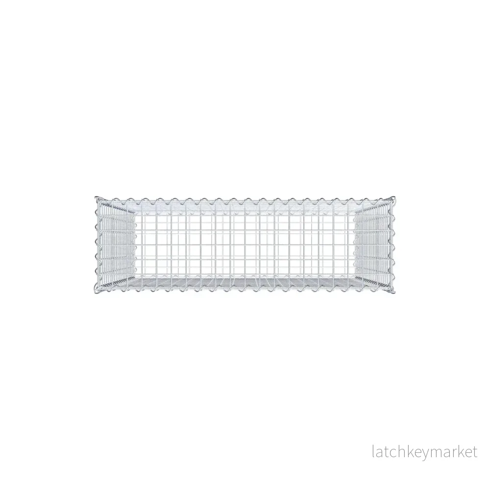 Gabion 100 cm x 100 cm x 30 cm (L x H x D), maskstorlek 5 cm x 5 cm, spiral - Bild 3