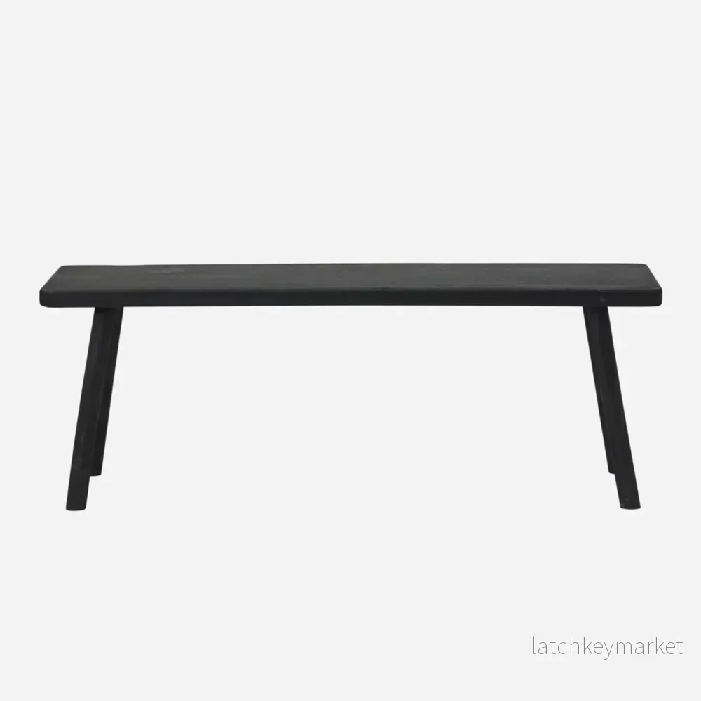 Svart Bänk, Lång (Endast i butik) - Bild 3
