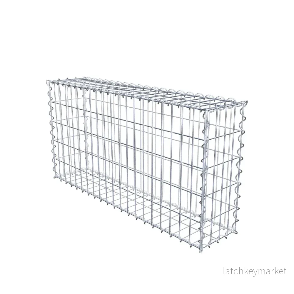 Gabion 100 cm x 50 cm x 20 cm (L x H x D), maskstorlek 5 cm x 10 cm, spiral Gabion 100 cm x 50 cm x 20 cm (L x H x D), maskstorlek 5 cm x 10 cm, spiral