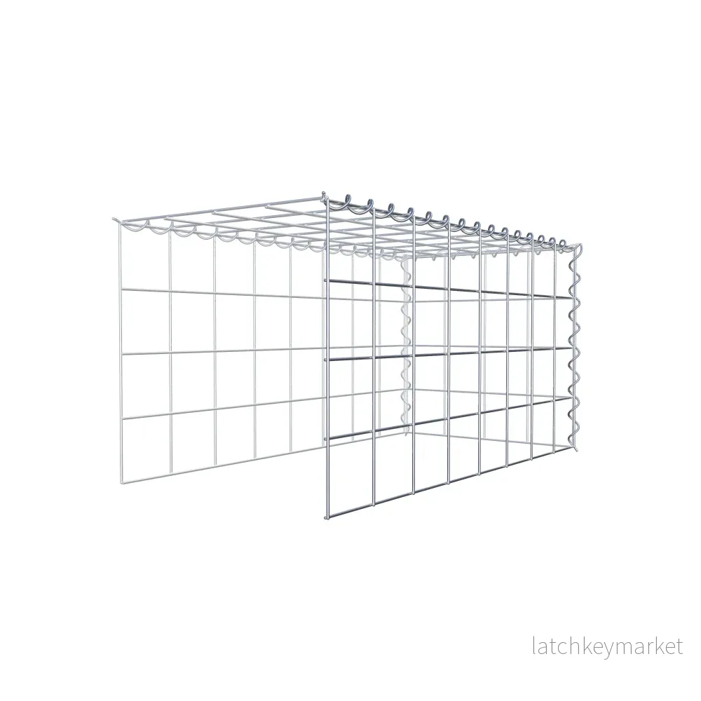 Extra gabion typ 4 80 cm x 40 cm x 40 cm (L x H x D), maskstorlek 10 cm x 10 cm, spiral - Bild 3