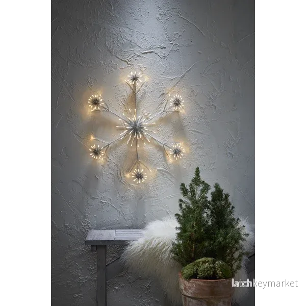 Juldekoration Utomhus Siluett Flower Snowflake 60 cm Juldekoration Utomhus Siluett Flower Snowflake 60 cm