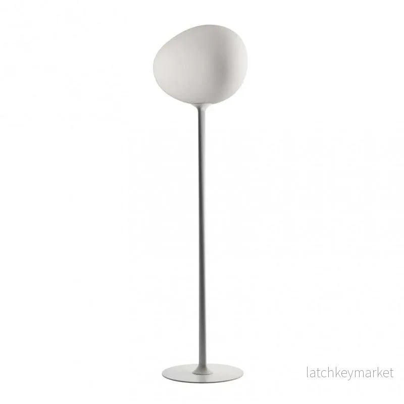 Gregg Media Floor Lamp - White/Grafite