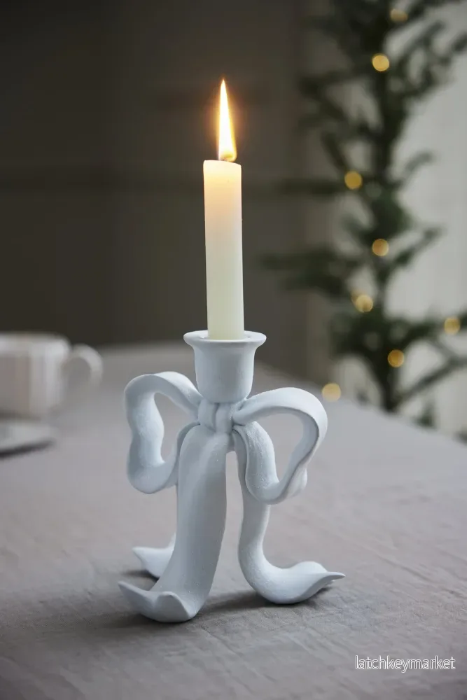 Serafina ljushållare H19,7 cm. vit - Bild 3