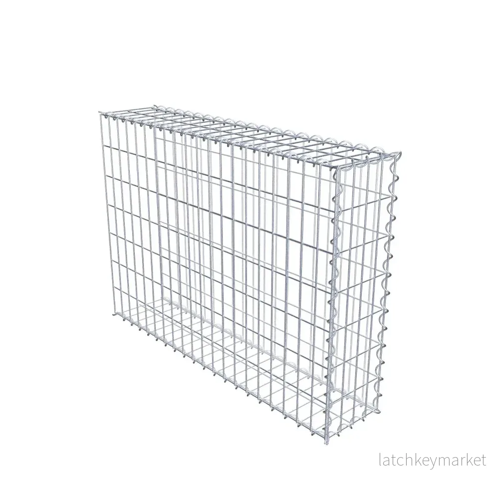 Extra gabion typ 2 100 cm x 70 cm x 20 cm (L x H x D), maskstorlek 5 cm x 10 cm, spiral Extra gabion typ 2 100 cm x 70 cm x 20 cm (L x H x D), maskstorlek 5 cm x 10 cm, spiral