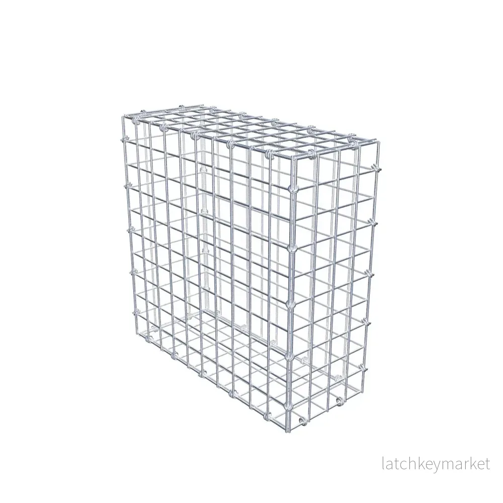 Gabion 50 cm x 50 cm x 20 cm (L x H x D), maskstorlek 5 x 5 cm, spiralring Gabion 50 cm x 50 cm x 20 cm (L x H x D), maskstorlek 5 x 5 cm, spiralring