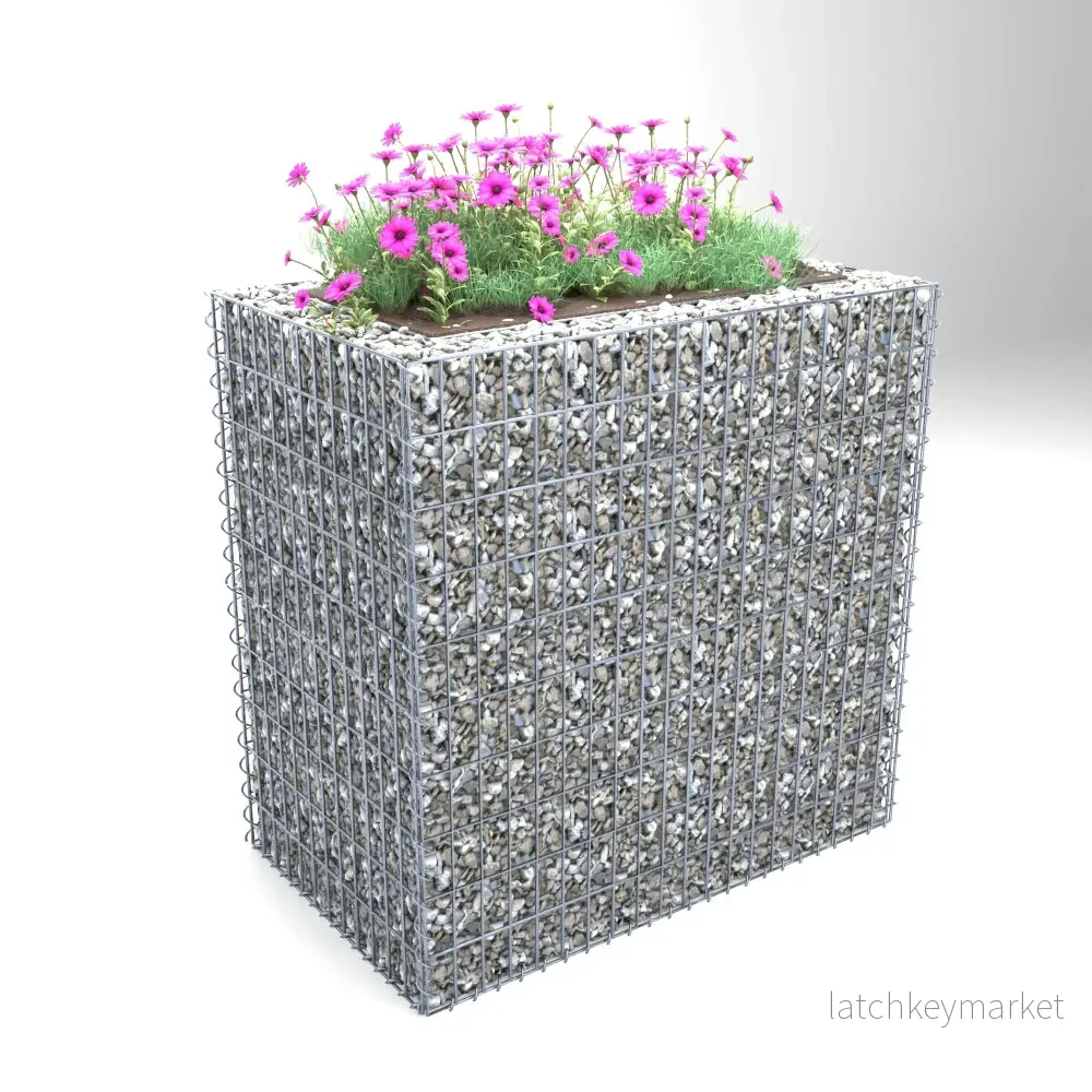 Högbädd, fyrkantig 100 cm x 100 cm x 60 cm (L x H x D), maskstorlek 5 x 10 cm, väggtjocklek 10 cm - Bild 3