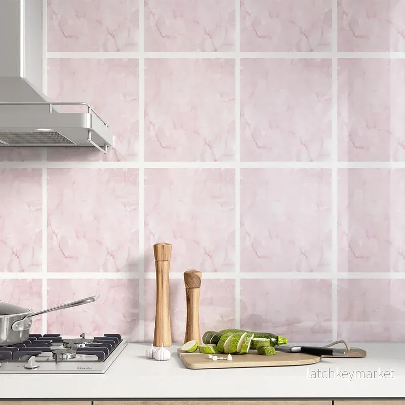 Kakeldekor marmor rosa Kakeldekor marmor rosa