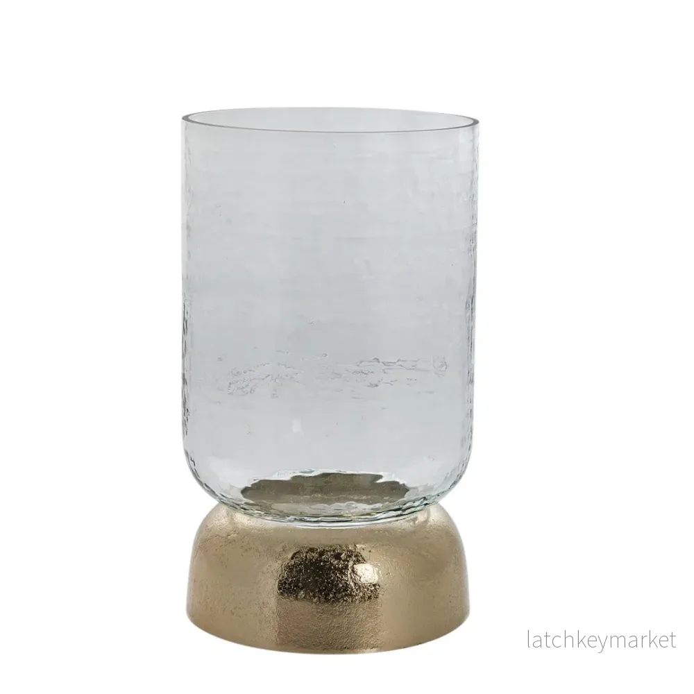 Sandia ljushållare H28,7 Ø16,5 cm. ljust guld