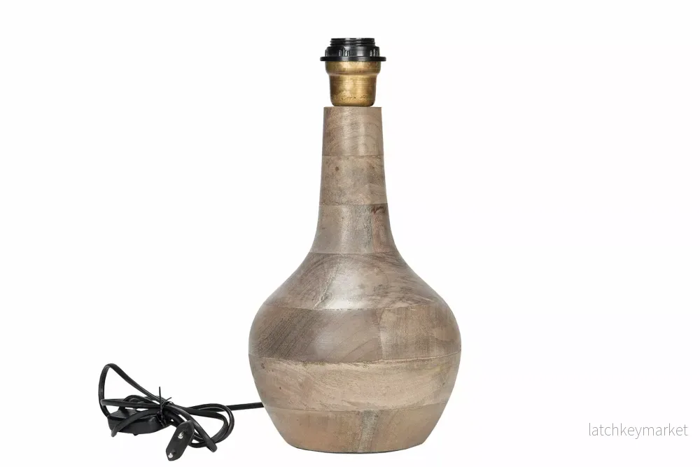 Bordslampa Lampfot Ira Trä Antik REA Bordslampa Lampfot Ira Trä Antik REA