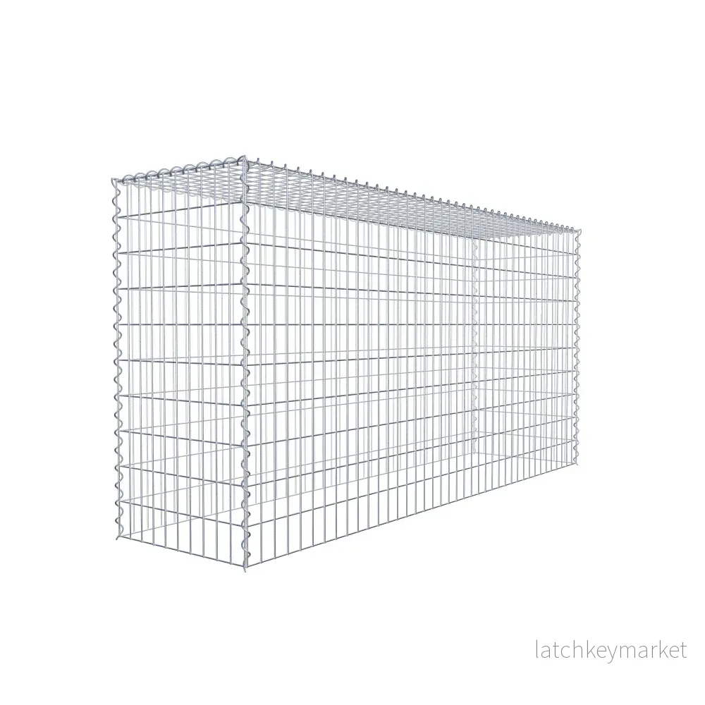 Extra gabion typ 3 200 cm x 100 cm x 50 cm (L x H x D), maskstorlek 5 cm x 10 cm, spiral - Bild 3