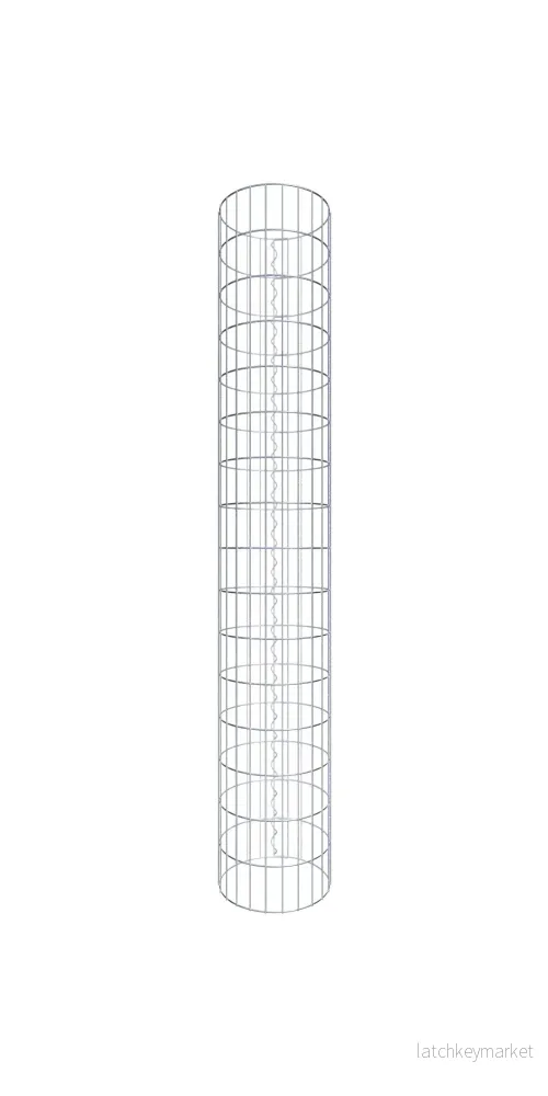 Gabionpelare rund 37 cm diameter, 160 cm höjd, maskstorlek 5 cm x 10 cm Gabionpelare rund 37 cm diameter, 160 cm höjd, maskstorlek 5 cm x 10 cm