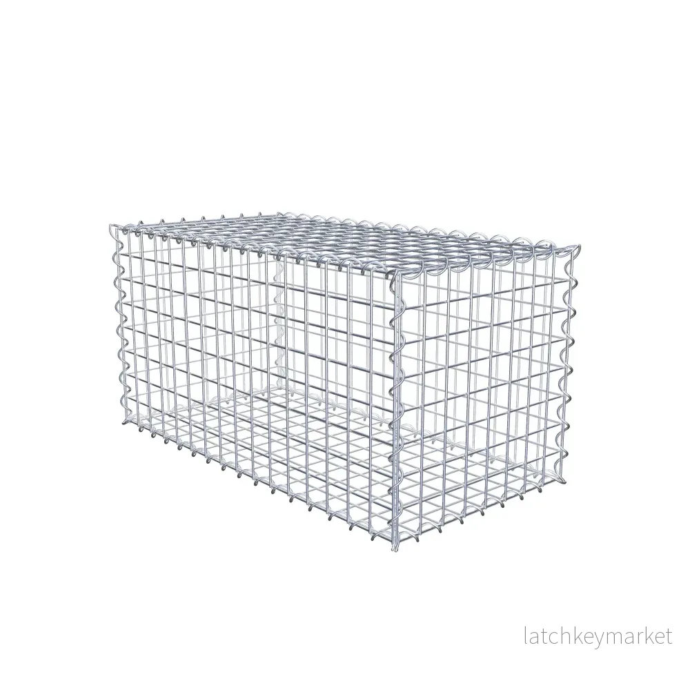 Gabion 80 cm x 40 cm x 40 cm (L x H x D), maskstorlek 5 cm x 5 cm, spiral - Bild 2