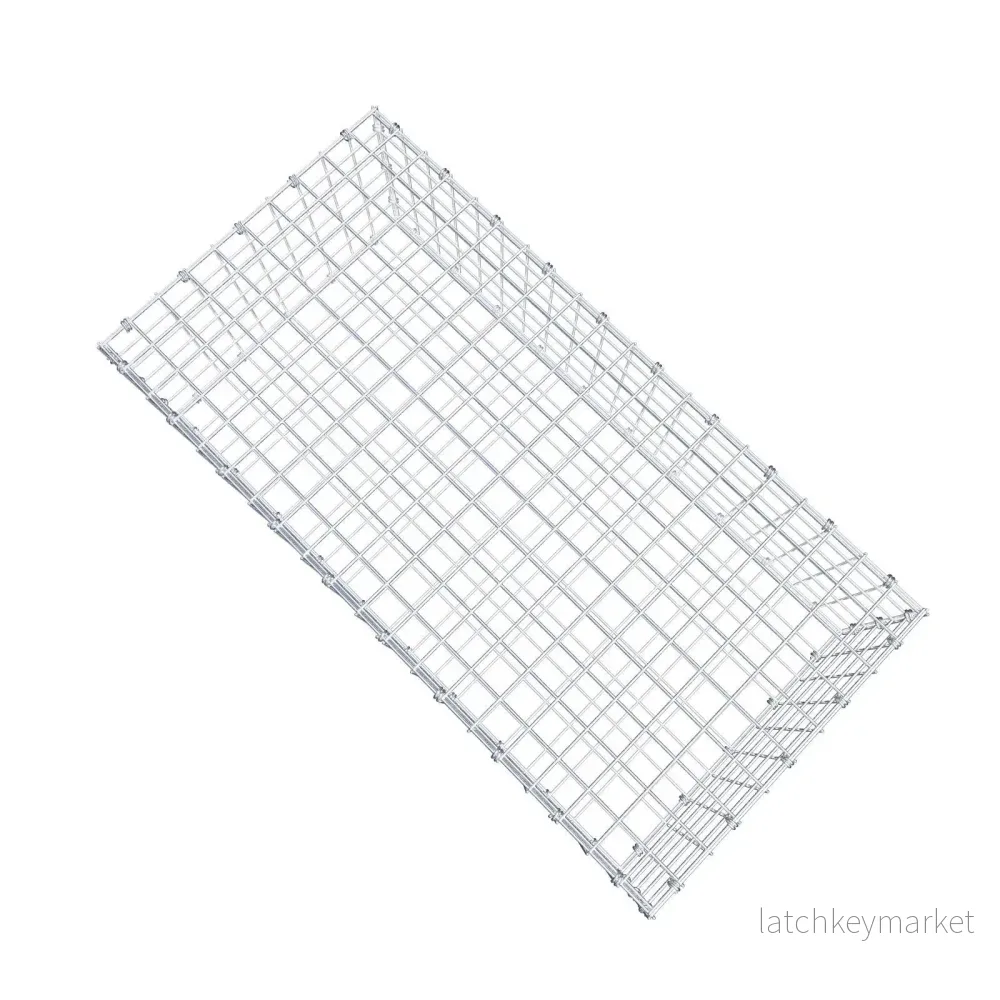 Gabion 100 cm x 30 cm x 50 cm (L x H x D), maskstorlek 5 x 5 cm, spiralring - Bild 3