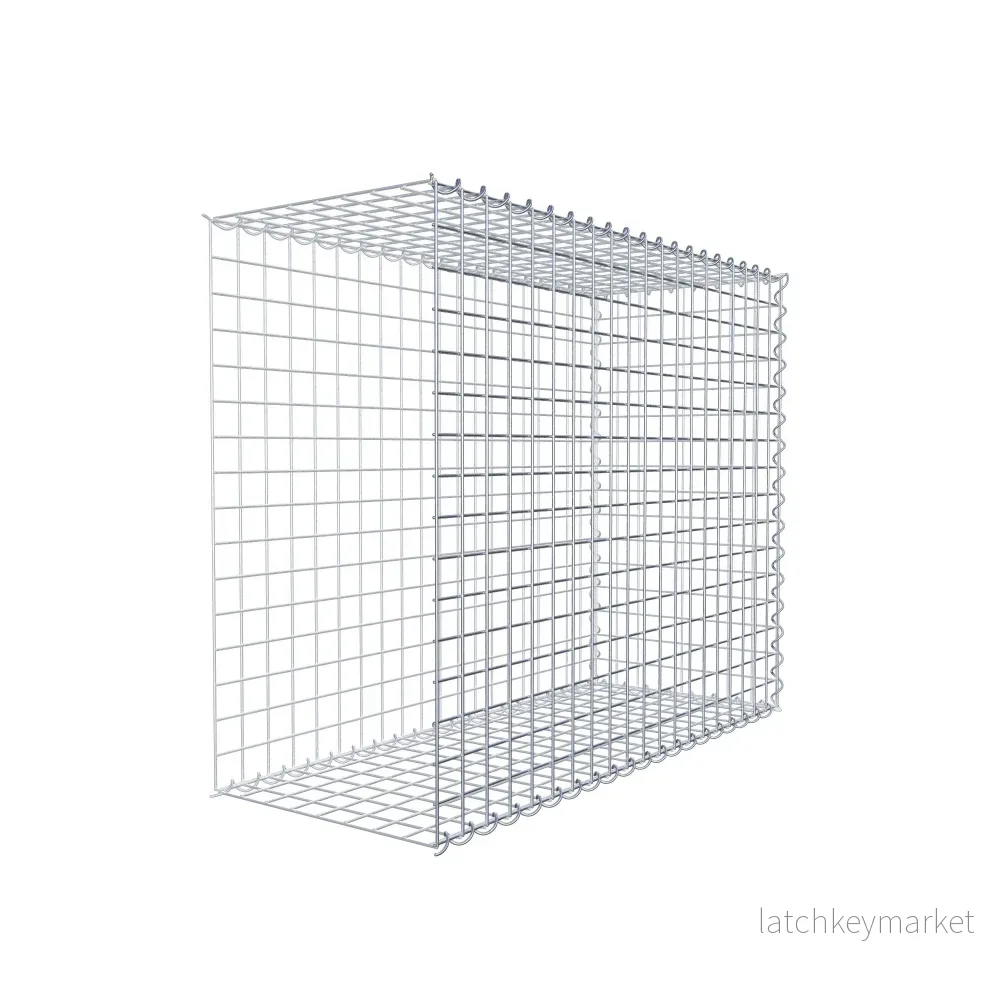 Extra gabion typ 2 100 cm x 80 cm x 40 cm (L x H x D), maskstorlek 5 cm x 5 cm, spiral - Bild 3