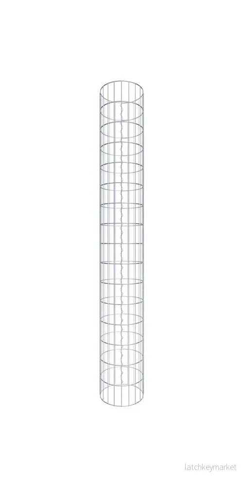 Gabionpelare rund 32 cm diameter, 160 cm höjd, maskstorlek 5 cm x 10 cm Gabionpelare rund 32 cm diameter, 160 cm höjd, maskstorlek 5 cm x 10 cm