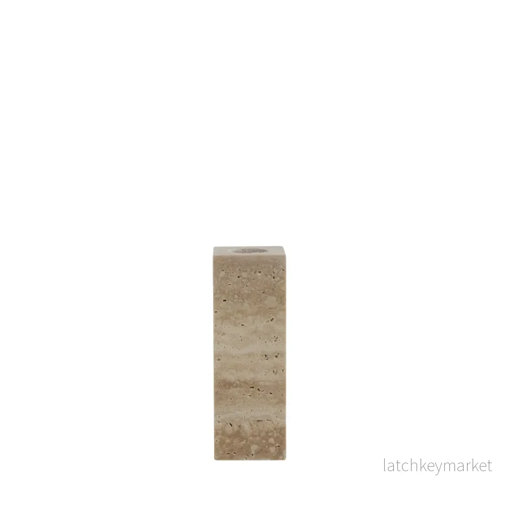 Travina ljushållare L4XH11,5XB4 cm. sand Travina ljushållare L4XH11,5XB4 cm. sand