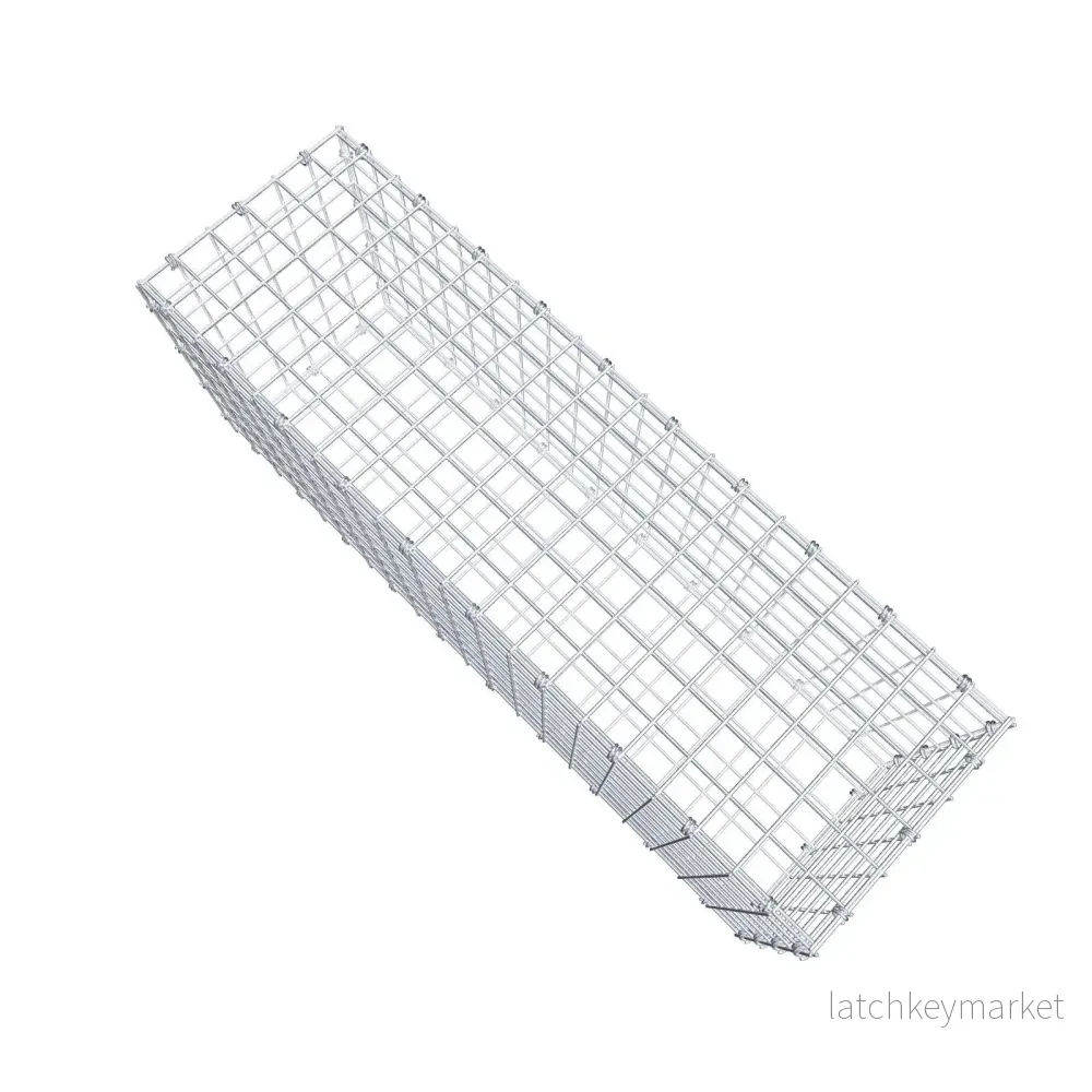 Gabion 100 cm x 40 cm x 30 cm (L x H x D), maskstorlek 5 x 5 cm, spiralring - Bild 3