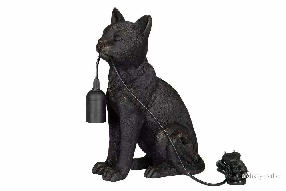 Bordslampa Figur Katt Polyresin HH Bordslampa Figur Katt Polyresin HH