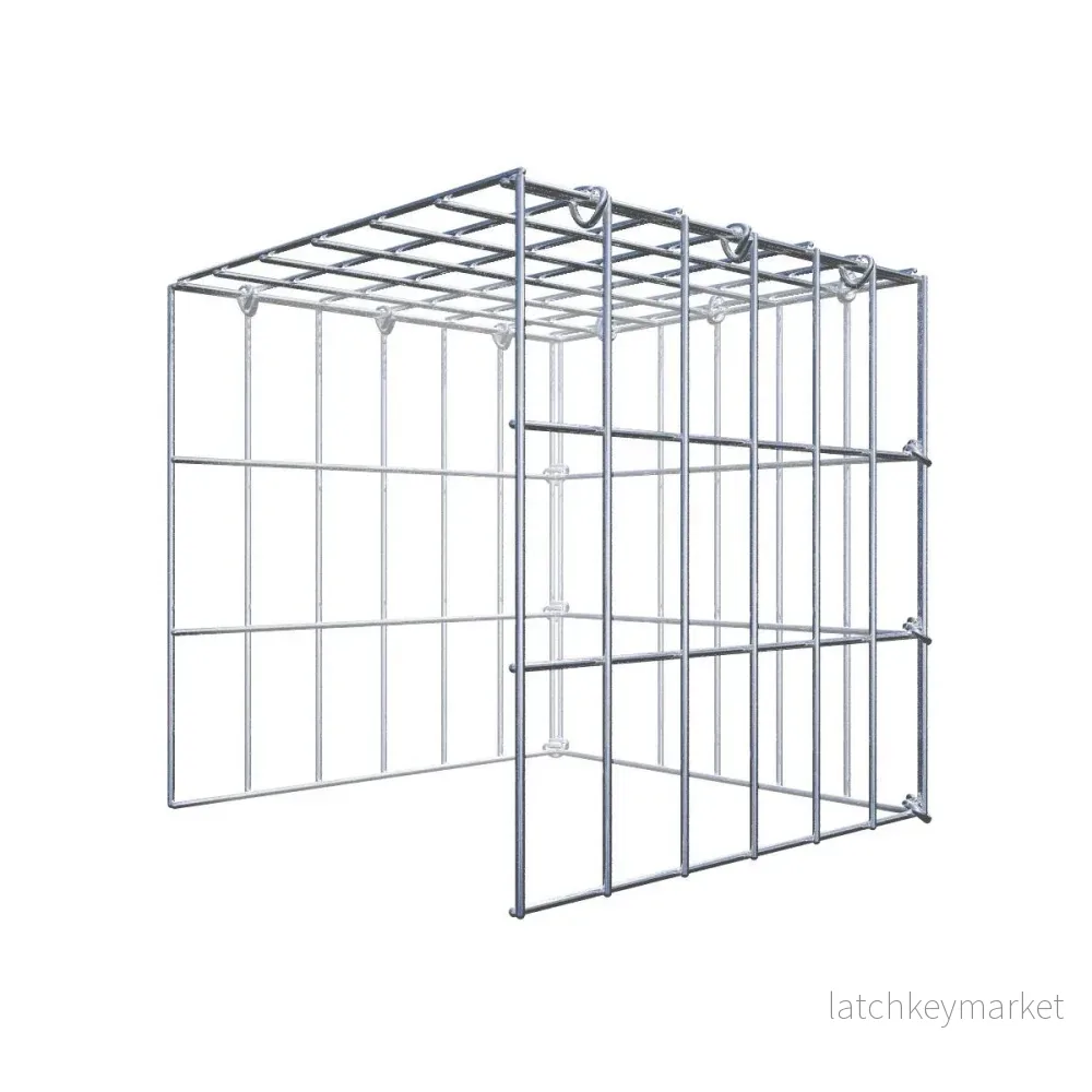 Extra gabion typ 4 30 cm x 30 cm x 30 cm (L x H x D), maskstorlek 5 cm x 10 cm, C-ring Extra gabion typ 4 30 cm x 30 cm x 30 cm (L x H x D), maskstorlek 5 cm x 10 cm, C-ring