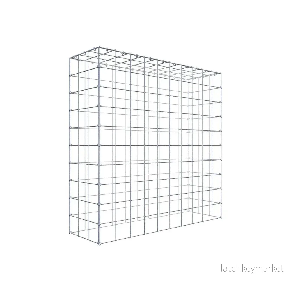Extra gabion typ 3 100 cm x 100 cm x 30 cm (L x H x D), maskstorlek 10 cm x 10 cm, C-ring Extra gabion typ 3 100 cm x 100 cm x 30 cm (L x H x D), maskstorlek 10 cm x 10 cm, C-ring