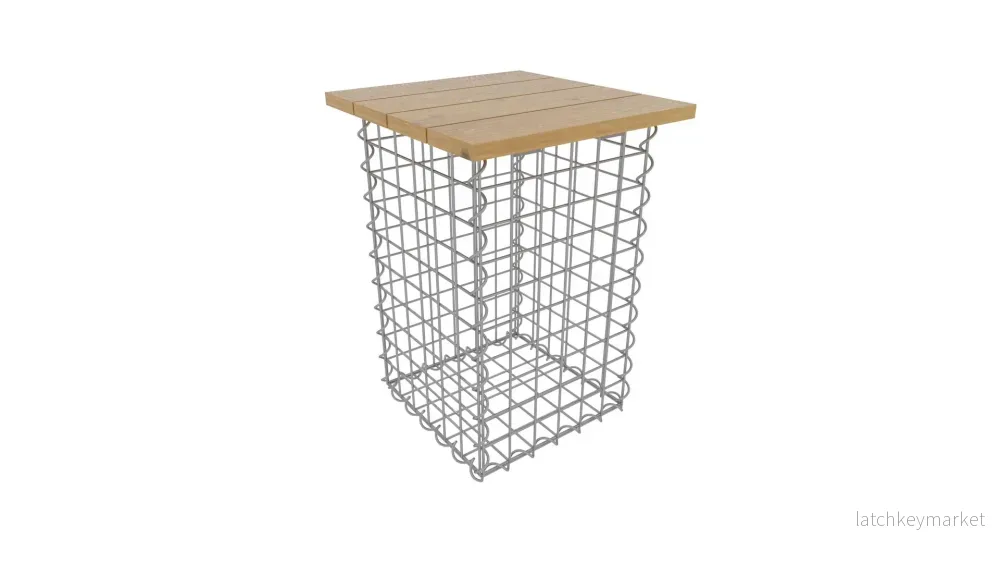 Spiralformad pall MW 5 x 5 TEAK Spiralformad pall MW 5 x 5 TEAK