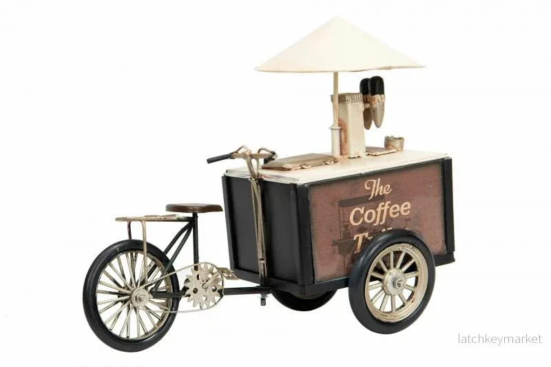 Dekoration Metalldekoration Cykel Kaffeshop Metall 27x13x17cm REA - Bild 2