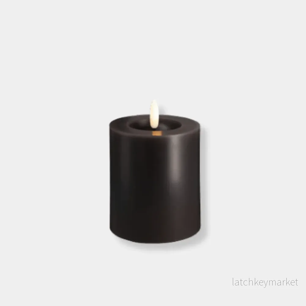 Blockljus LED Charcoal (olika storlekar) Blockljus LED Charcoal (olika storlekar)