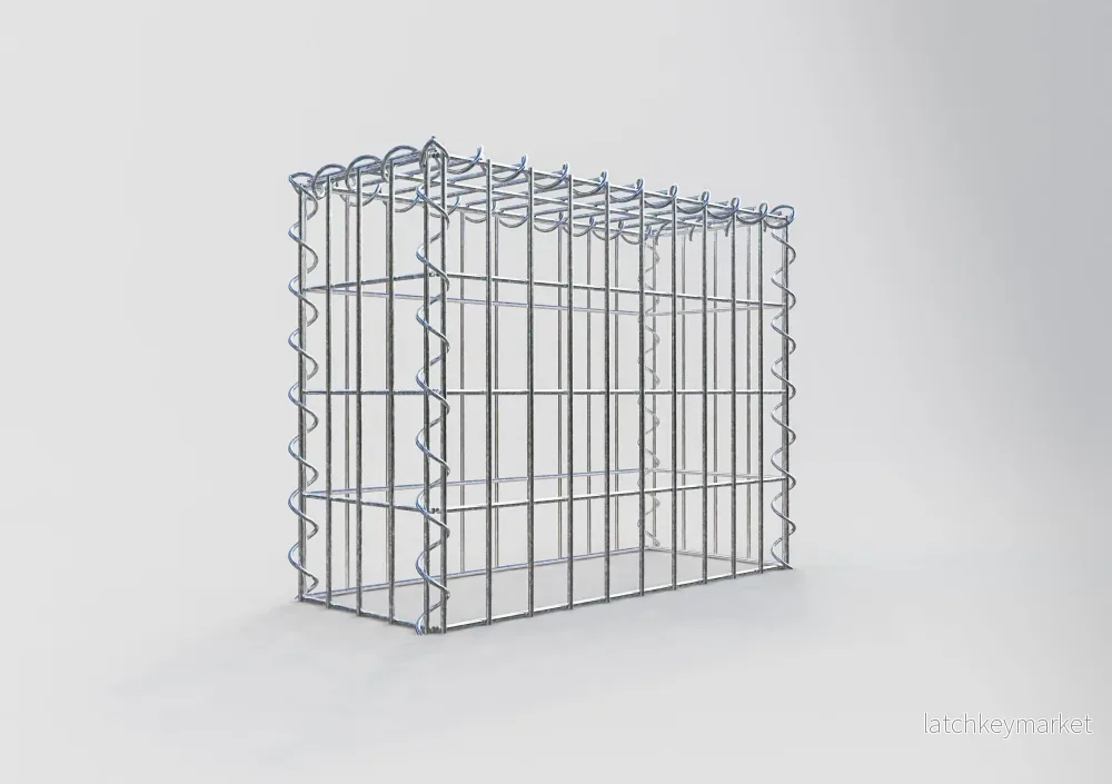 Extra gabion typ 3 50 cm x 40 cm x 20 cm (L x H x D), maskstorlek 5 cm x 10 cm, spiral - Bild 2
